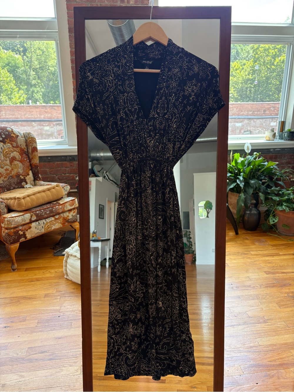 Lucky Brand Dress w Drawstring Tie
